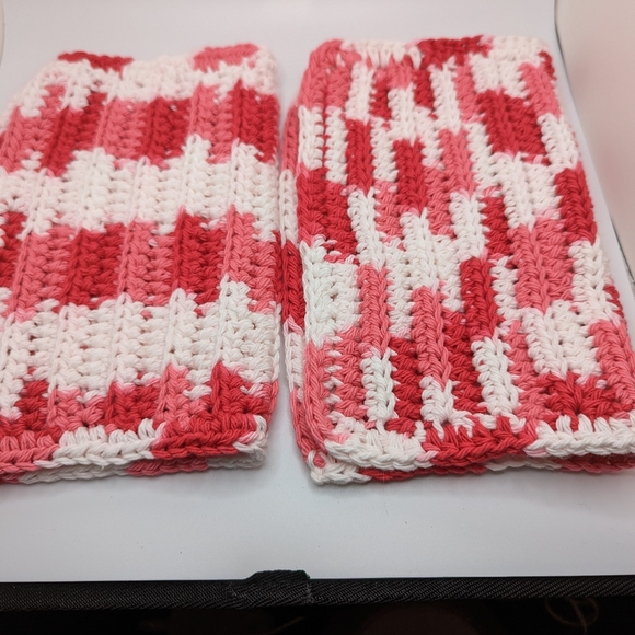 💞2/$20 HAND CRAFTED Crocheted All Purpse 100% Cottn Reusble Bath or Dish Cloths - Picture 4 of 7